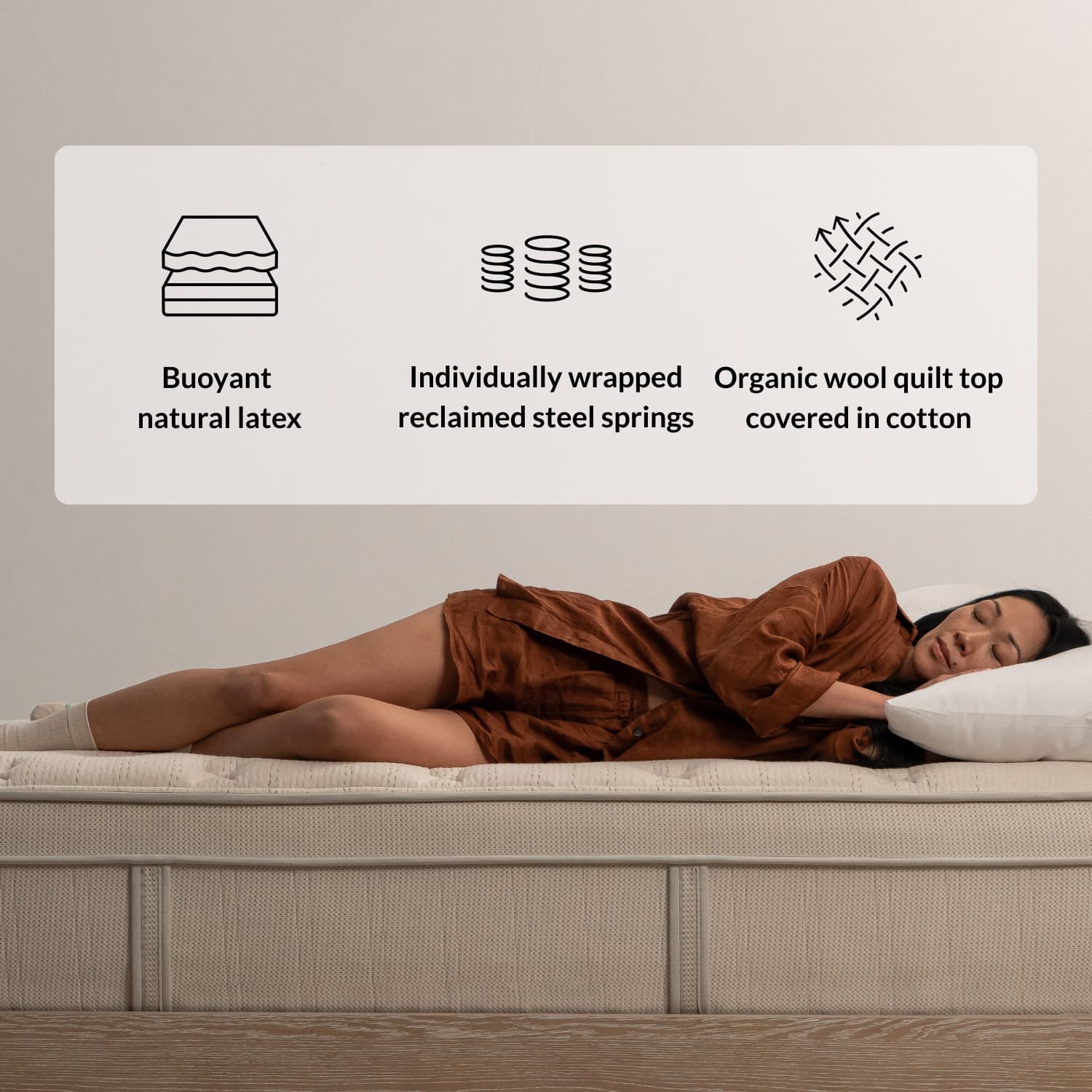 Leesa Natural Hybrid Mattress - Image 4