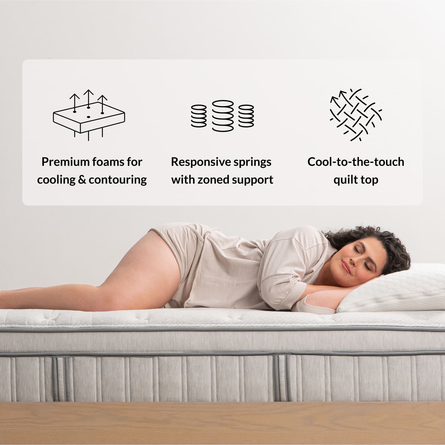 Leesa Oasis Chill Hybrid Mattress - Image 4