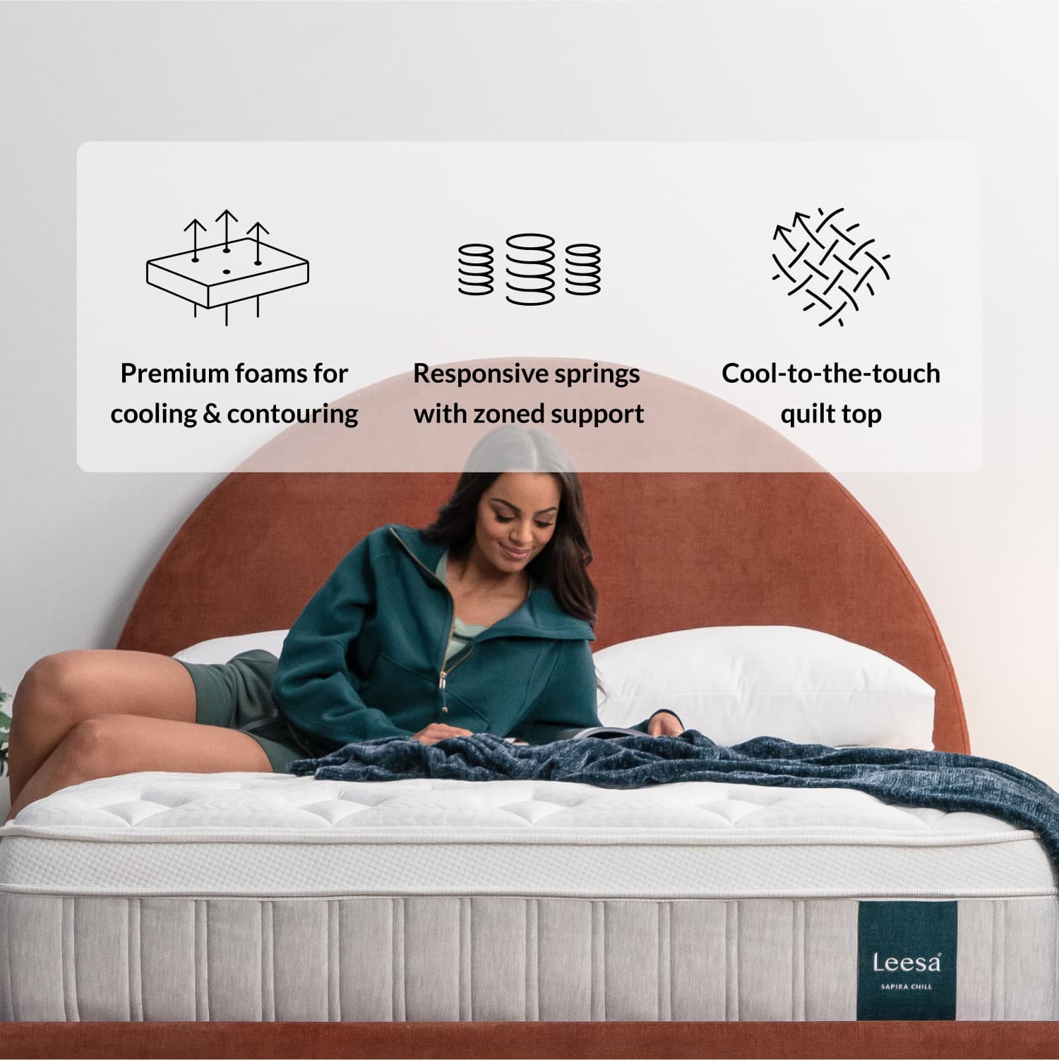 Leesa Sapira Chill Hybrid Mattress - Image 4